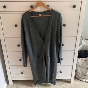 Long gray sweater in great shape, worn only a few times!